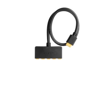 Black and yellow solar charging cable on a white background